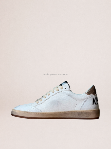 Golden Goose Ball Star in Black Suede With Black Star and Gold Heel Tab