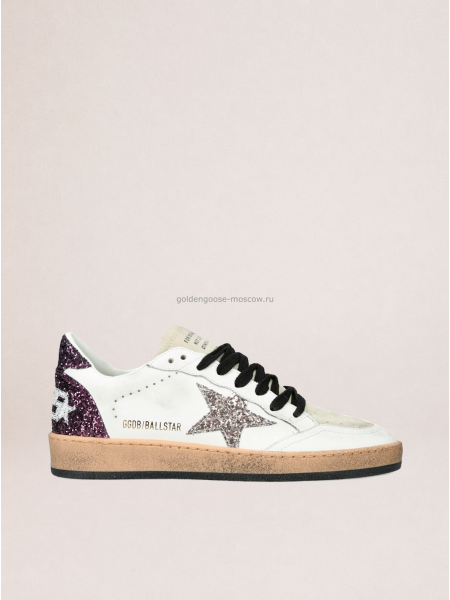 Golden Goose Ball Star Pink Glitter Hell Tab