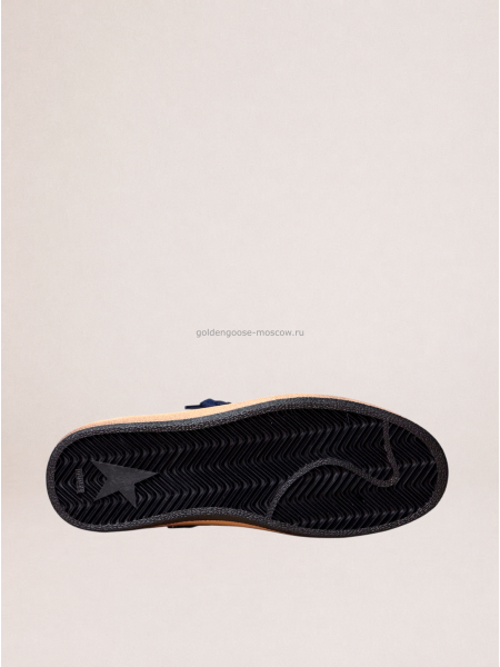 Golden Goose Mens Ball Star Blue Leather Star
