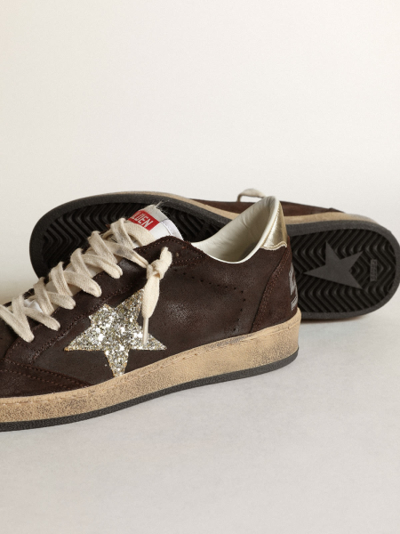 Golden Goose Ball Star Suede Brown Golden Goose Ball Star Suede Brown