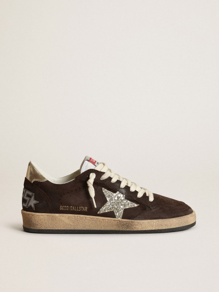 Golden Goose Ball Star Suede Brown