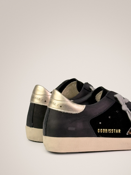 Golden Goose Super Star Black Leo Star Golden Goose Super Star Black Leo Star