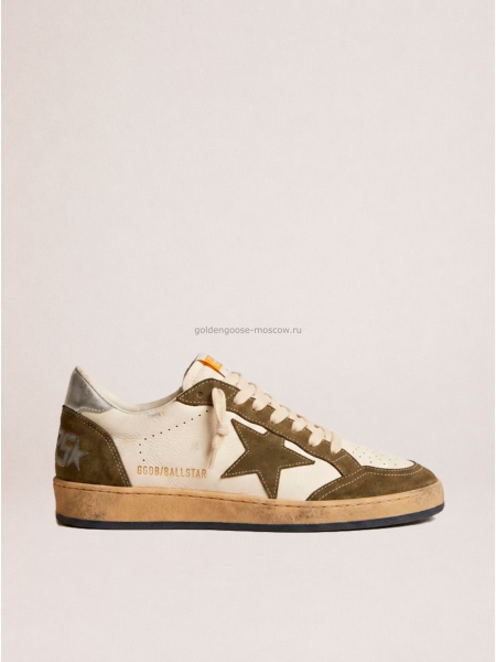 Golden Goose Ball Star Khaki Star