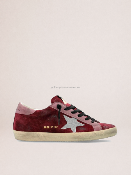Golden Goose Super Star Suede Burgundy