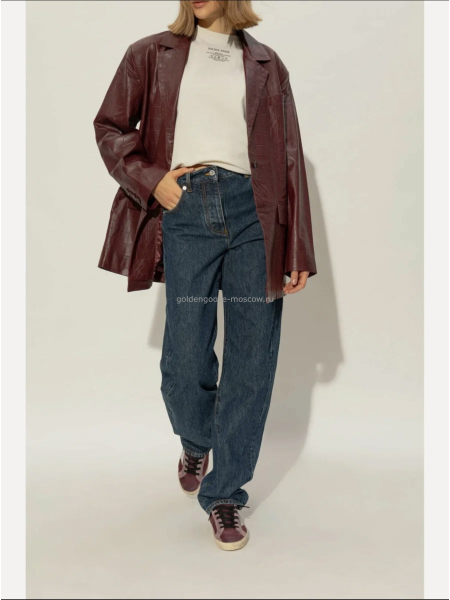 Golden Goose Super Star Suede Burgundy