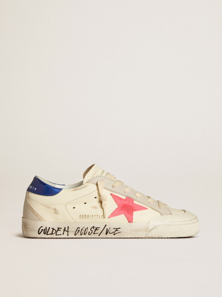 Golden Goose Super-Star Suede Star And Metallic Leather Heel Tab