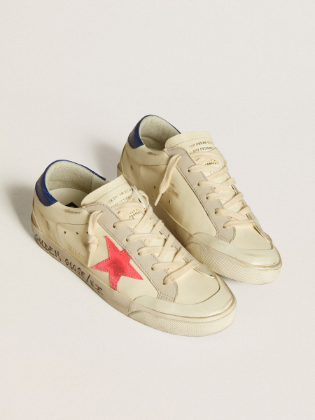Golden Goose Super-Star Suede Star And Metallic Leather Heel Tab Golden Goose Super-Star Suede Star And Metallic Leather Heel Tab