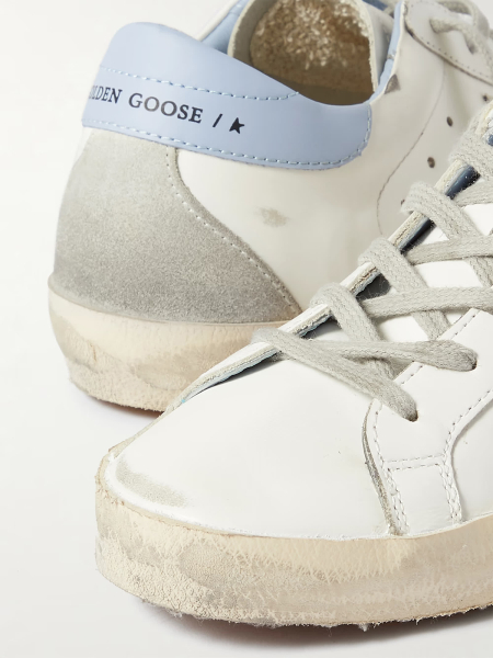 Golden Goose Super-Star Sky Blue Heel Tab