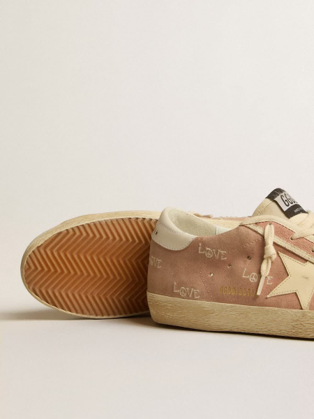 Golden Goose Super Star Suede Powder-Pink Love