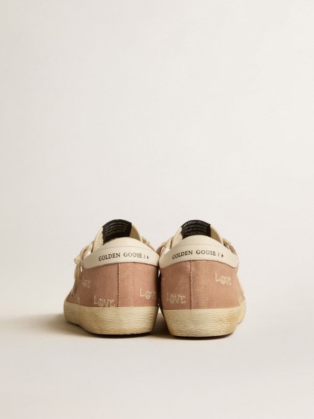 Golden Goose Super Star Suede Powder-Pink Love