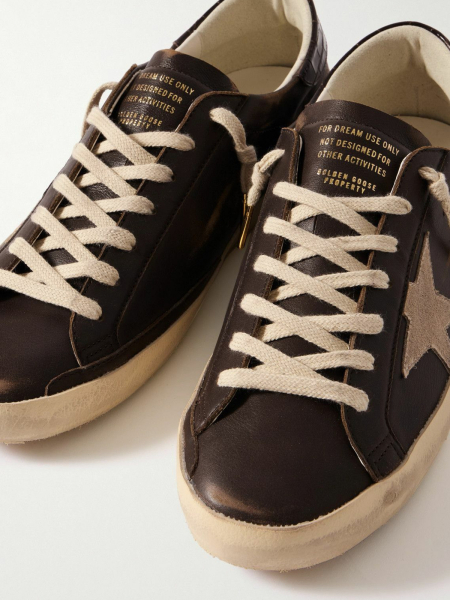 Golden Goose Super Star Brown Croco-Print