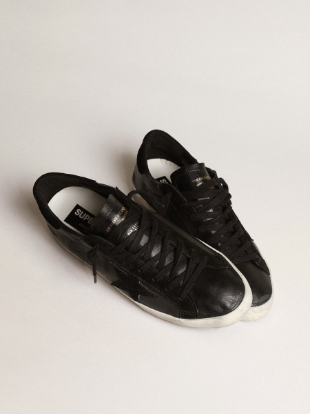 Golden Goose Super Star Black-Suede Star