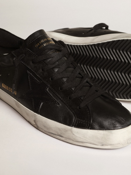 Golden Goose Super Star Black-Suede Star