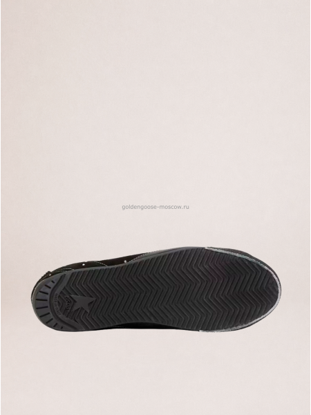 Golden Goose True-Star in Suede with Swarovski Crystal and Black Star