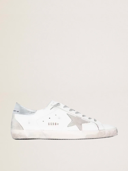 Golden Goose Super-Star White Silver