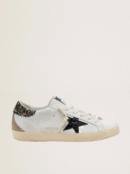Golden Goose Super-Star Croco-Print Star