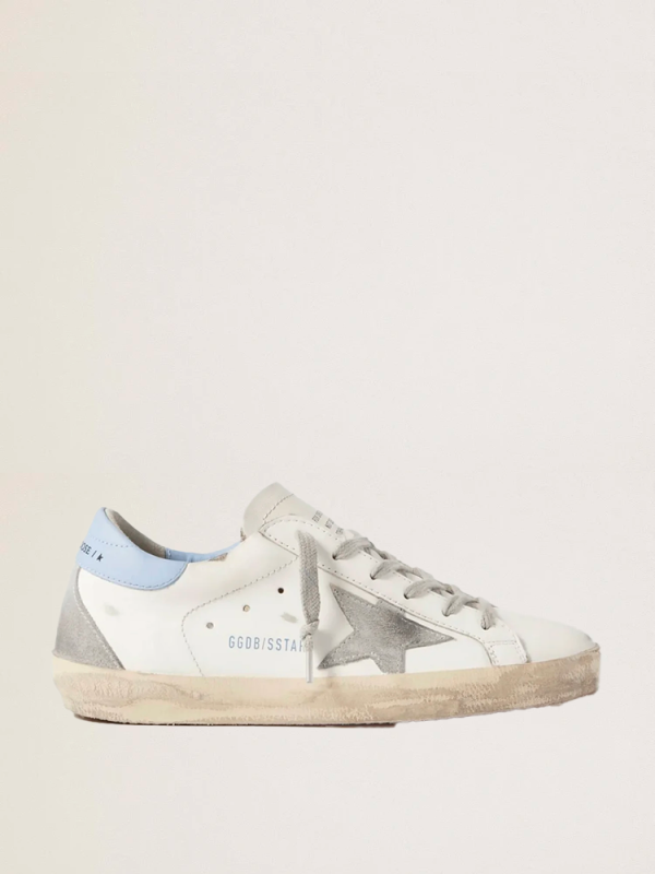 Golden Goose Super-Star Sky Blue Heel Tab Golden Goose Super-Star Sky Blue Heel Tab