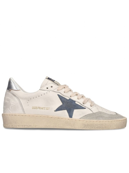 Golden Goose Men`s Ball Star Blue Suede Star