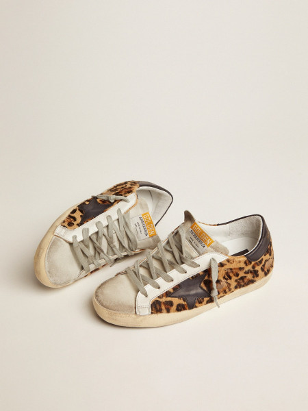 Golden Goose Super-Star In Leopard Print Leather Golden Goose Super-Star In Leopard Print Leather