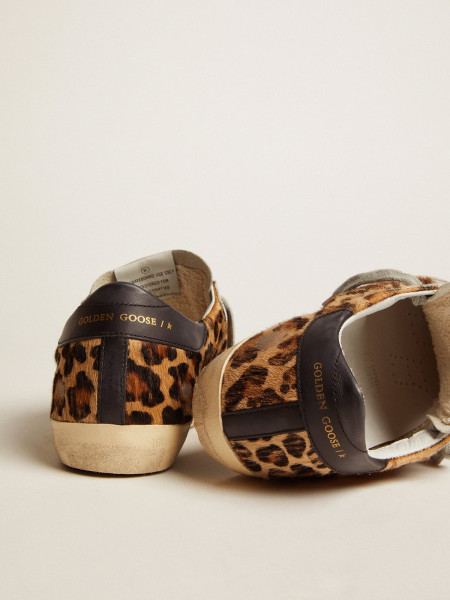 Golden Goose Super-Star In Leopard Print Leather Golden Goose Super-Star In Leopard Print Leather
