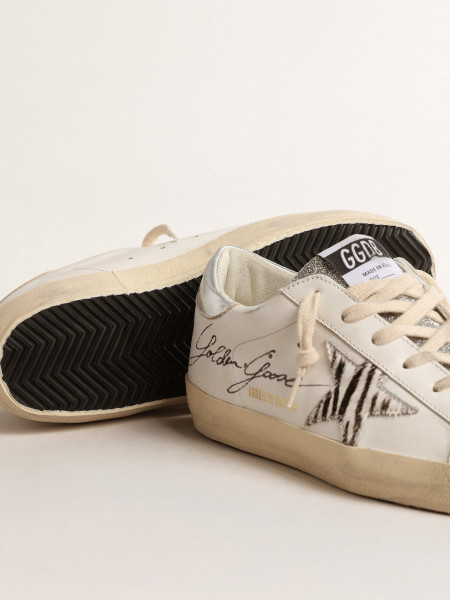 Golden Goose Super-Star Ltd With Silver Swarovski Crystal Tongue Golden Goose Super-Star Ltd With Silver Swarovski Crystal Tongue