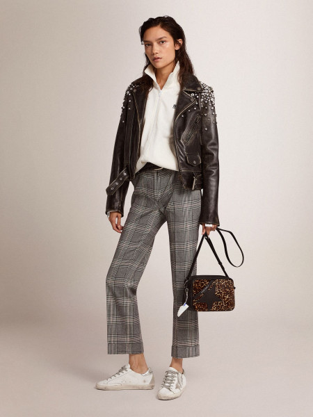 Golden Goose Super-Star With Silver Heel Tab And Metal Stud Lettering Golden Goose Super-Star With Silver Heel Tab And Metal Stud Lettering