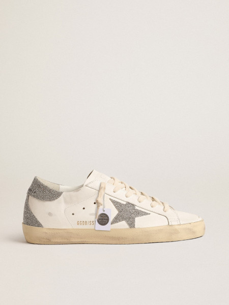 Golden Goose Super-Star With Silver Swarovski Crystal Star And Heel Tab