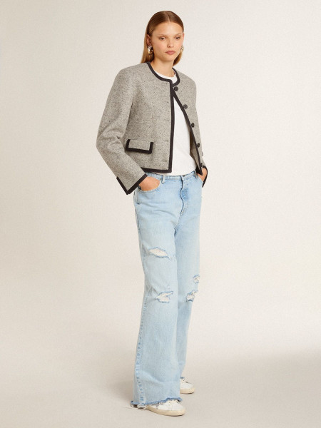 Golden Goose Super-Star With Silver Swarovski Crystal Star And Heel Tab