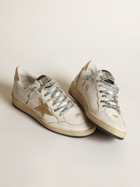 Golden Goose Ball Star With Gold Star And Heel Tab