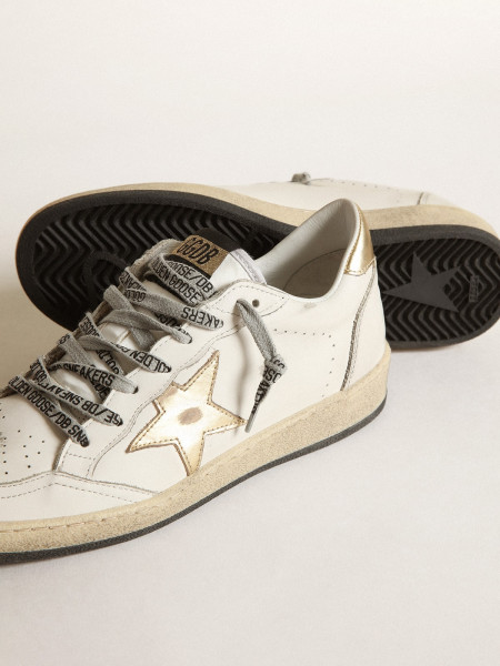 Golden Goose Ball Star With Gold Star And Heel Tab