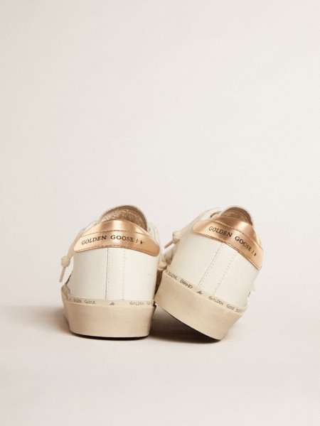 Golden Goose Hi Star Ltd With Black And Gold Glitter Star And Gold Heel Tab