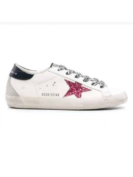 Golden Goose Super Star Red Glitter Star