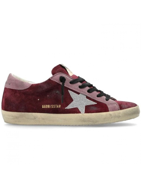 Golden Goose Super Star Suede Burgundy
