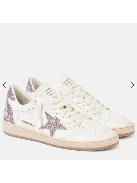 Golden Goose Ball Star Pink Glitter Star